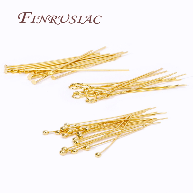 50Pcs 20-50mm Gold Plated Pins - Jewelry Making Drill ulasan dan harga