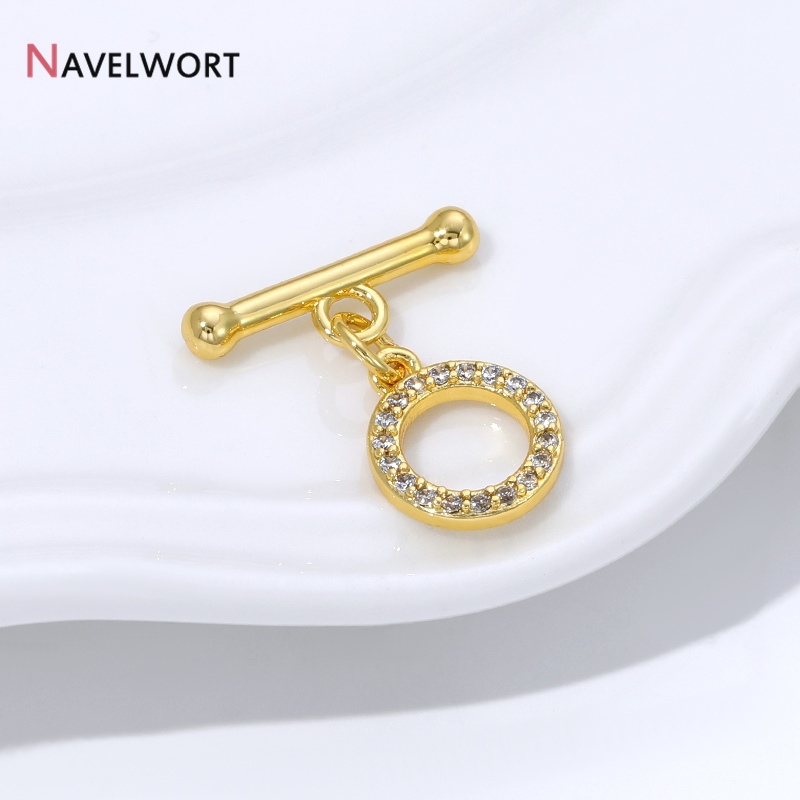 18K Gold Plated Brass Inlaid Z - Jewelry Making Supplies ulasan dan harga