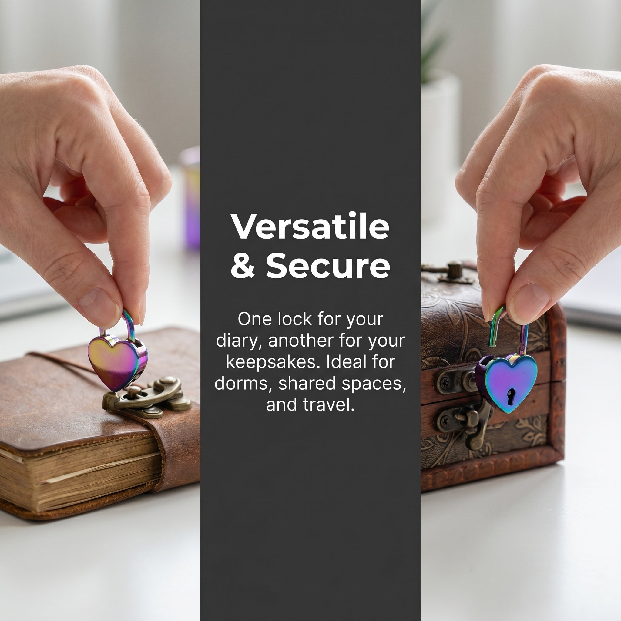 2Set Mini Heart Shaped Padlock - Jewelry Making Journal ulasan dan harga
