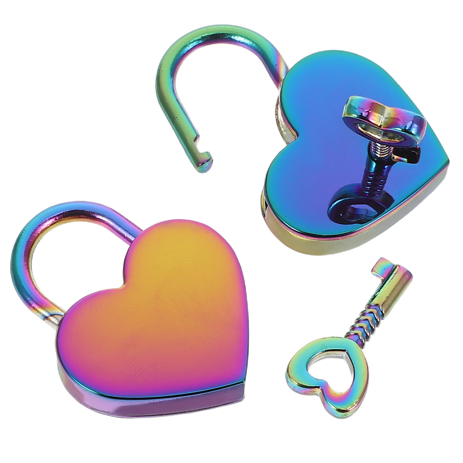 2Set Mini Heart Shaped Padlock - Jewelry Making Journal ulasan dan harga
