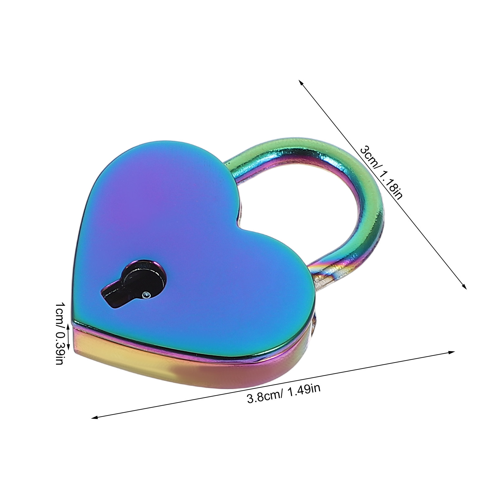 2Set Mini Heart Shaped Padlock - Jewelry Making Journal ulasan dan harga