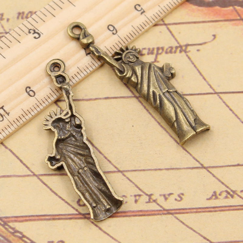10pcs Charms Statue Of Liberty - Jewelry Making New York ulasan dan harga