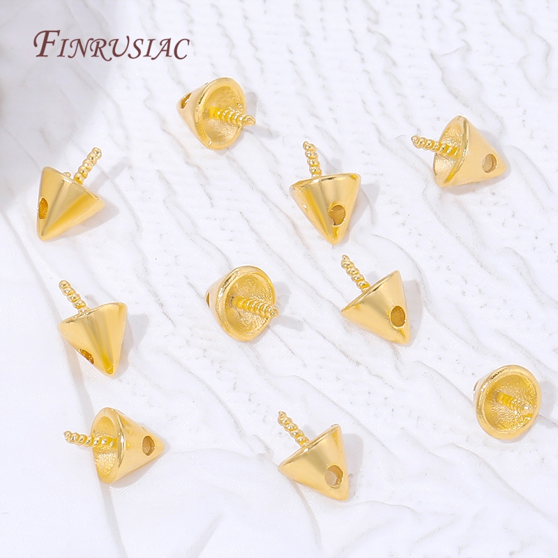 18K Gold Plated Cone Screw Pea - Jewelry Making Drill ulasan dan harga