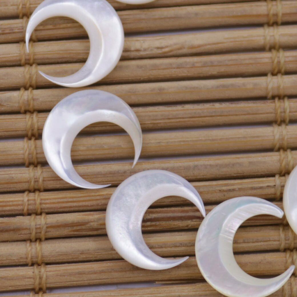 10 PCS Nail 3D Art Moon Shape  - Jewelry Making Drill ulasan dan harga